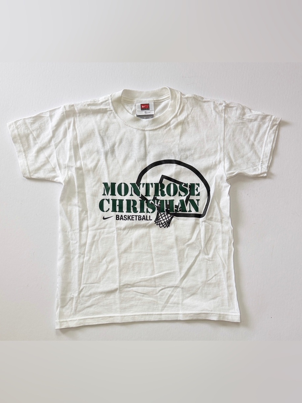 Vintage Nike  Women’s Montrose Christian White Medium Just Do It Swoosh